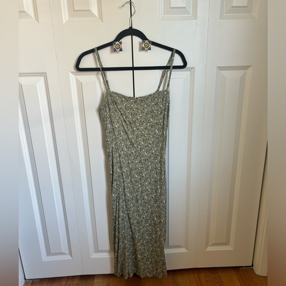 Reformation Afternoon Dress in Juniper
